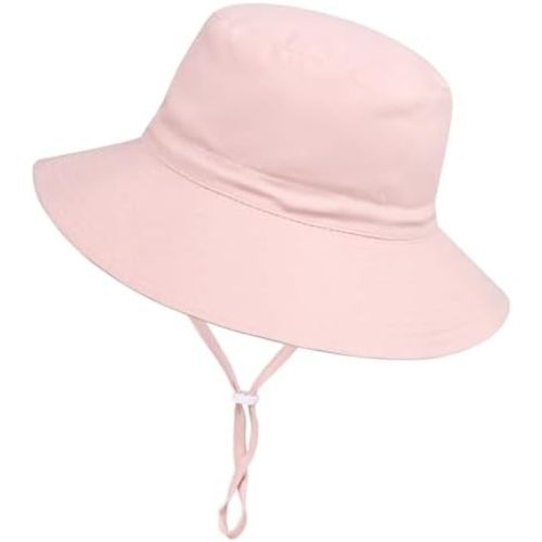 Baby Toddler Sun Hat,Boys Girls Bucket Hat for Kids UPF 50+ Sun Protective Child Summer Beach Hats 0-5 Years