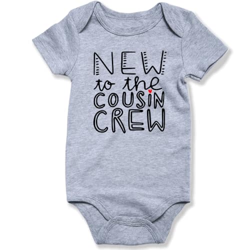 hrcfbk Newborn Infant Baby Boys Girls Bodysuit Short Sleeve Funny Letters Print Romper Reveal Pregnancy Announcement Clothes