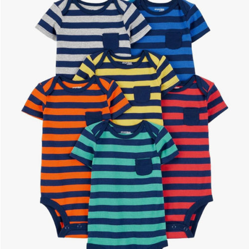 Simple Joys by Carter's Baby-Boys 6-Pack Short-Sleeve Bodysuit