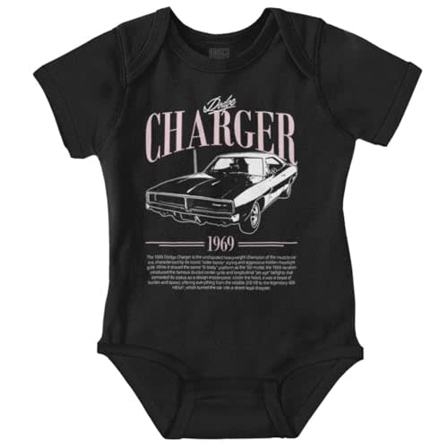 Brisco Brands Dodge Charger Champion Muscle Car Baby Romper Boys or Girls