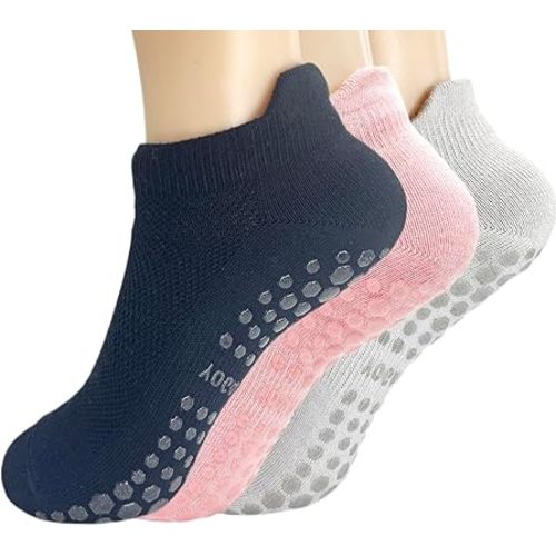 Pilates Socks for Women Non Slip Hospital Socks Yoga Socks for Women Barre Sticky Socks
