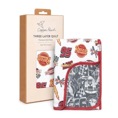 Copper Pearl Disney Pixar Bumper Stickers 3-Layer Stretchy Quilt