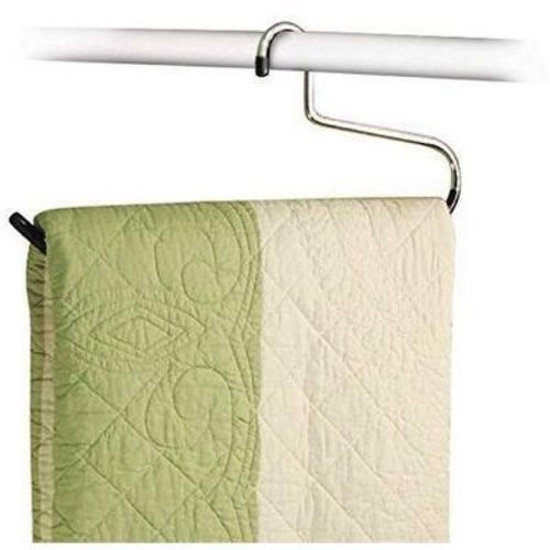 Stock Your Home Heavy Duty Stainless Steel Blanket Hangers (Set of 6)