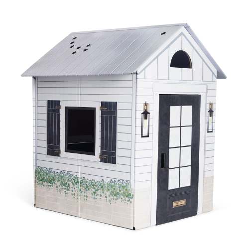 Modern Farmhouse Playhouse for Kids | Durable, Foldable, Plastic-Free – Make It Cute, LLC