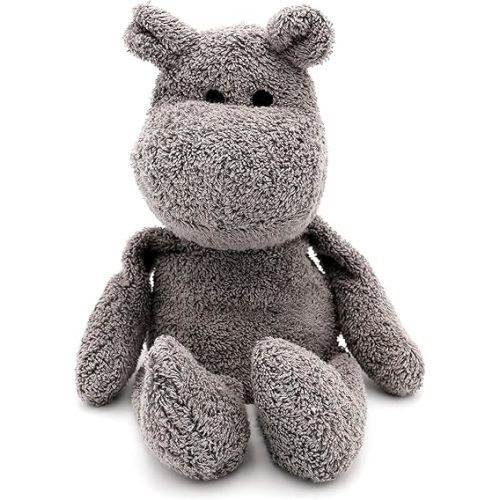 Thermal-Aid Zoo Mini — (Happy The Hippo) — Mold-Resistant, Washable Hot & Cold Pack for Kids — Heating and Cooling Pad with Natural Corn Filling — Reusable Plush Toy