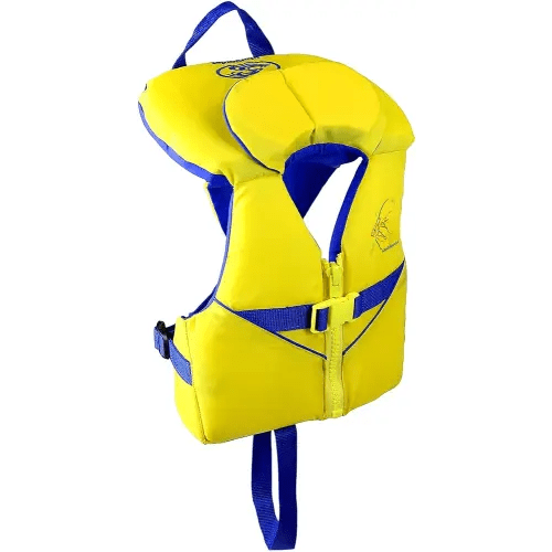 Stohlquist Infant Life Jacket, US Coast Guard Approved, Type II Life Vest (20-30 lbs) for Babies and Toddlers, Support Collar with Grab Handle, PFD for Pools, Lakes and Boating