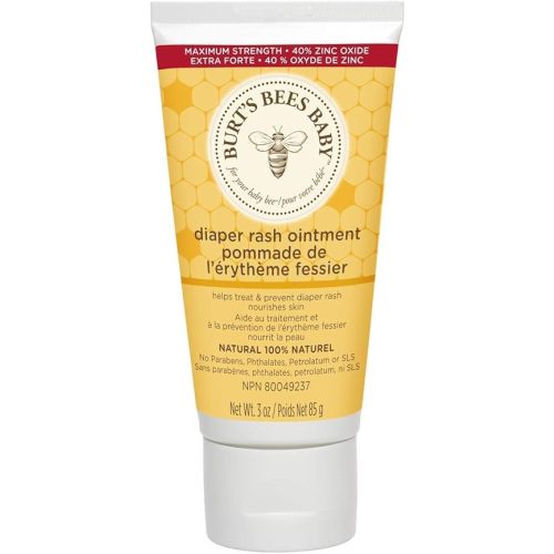 Burt's Bees Baby Bee 100% Natural Diaper Rash Ointment, 3 Ounce Tube (Pack of 3)
