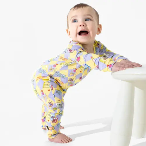 Clueless As If! Bamboo Convertible Footie 3-6m