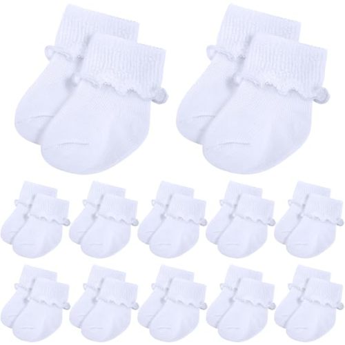 Toulite 12 Pairs Preemie Ankle Socks