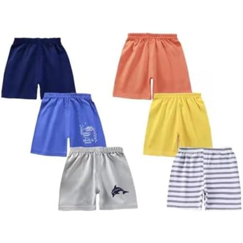 Toddler Shorts for Baby Boy Cotton Summer Lightweight Shorts Little Boys Short Pants Multipack