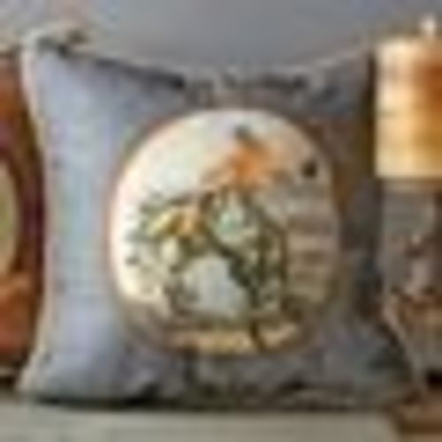 Bucking Horse Cowboy Pillow