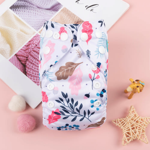 ALVABABY Newborn Cloth Diaper - Adjustable,Washable,Reusable Cloth Diaper with Pocket for Baby under 12lbs (SH050A Flowers)