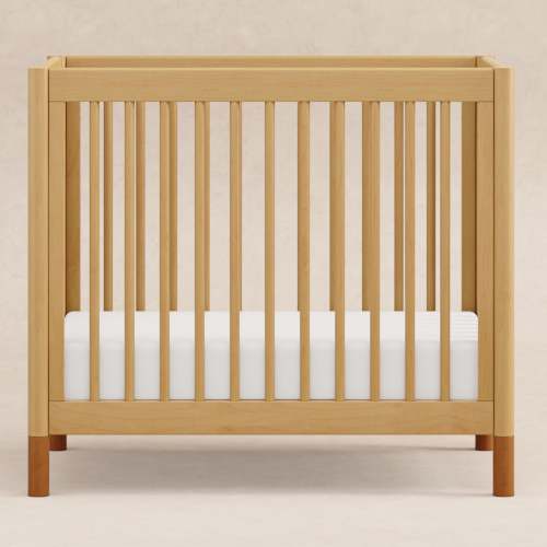 Gelato 4-in-1 Convertible Mini Crib - Honey
