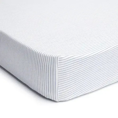 Ergopouch Fitted Sheet Cot Midnight Stripe | Baby Bunting AU