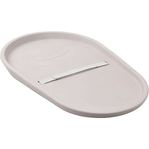 Squishy Changing Mat - Baby Changing Diaper Pad, Wipeable Easy-to-Clean Nappy Station, Warm-to-Touch Surface, Non-Slip Base, No Covers Needed - Taupe