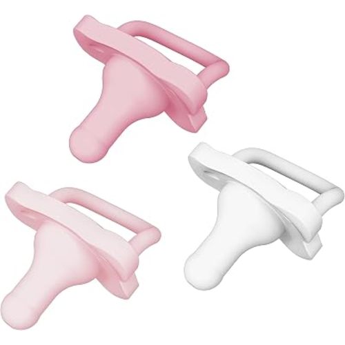 Dr. Brown’s HappyPaci 100% Silicone Pacifier 0-6m, BPA Free, White, Pink, Light Pink 3-Pack
