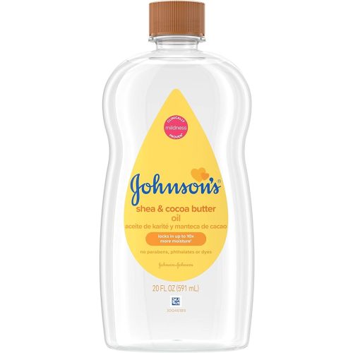 Johnsons Baby Oil Shea & Cocoa Butter 20 Ounce (591ml) (2 Pack)