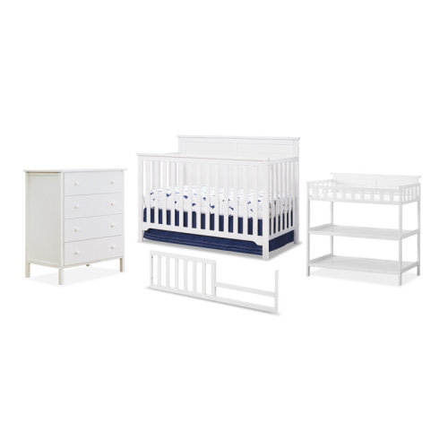 Sorelle Convertible Standard Attached to Crib 4 - Piece Nursery Furniture Set & Reviews | Wayfair