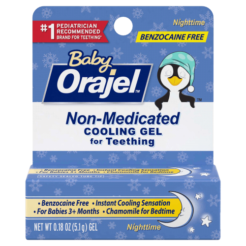 Orajel Non-Medicated Cooling Teething Gel Nighttime, 0.18 oz
