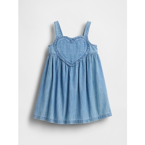 Baby & Toddler Denim Heart Tank Dress