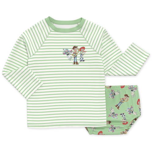 Character Baby Long-Sleeve Rash Guard and Diaper Cover Swim Set, 2-Piece, Sizes 0M-12M