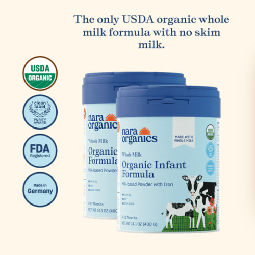 Organic Whole Milk Infant Formula – Starter bundle – Nara Organics
