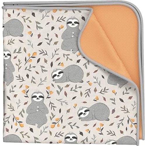 Splat Mat for Baby – Under High Chair Floor Mat Protects Wood, Vinyl and Carpet from Spills – Waterproof 4 Layer Baby Mat with Anti-Skid Backing Deters Bunching and Sliding (51” x 51”)