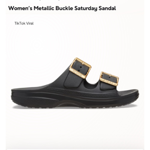 Women’s Metallic Buckle Saturday Sandal - Crocs