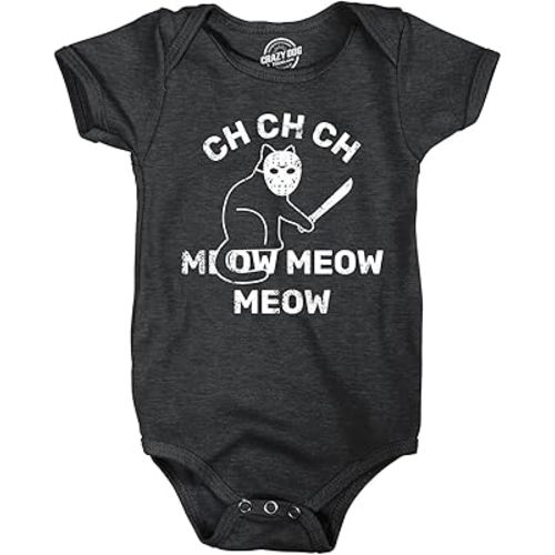Crazy Dog T-Shirts Ch-Ch Meow Meow Baby Bodysuit Funny Sarcastic Halloween Graphic Novelty Jumper For Infants