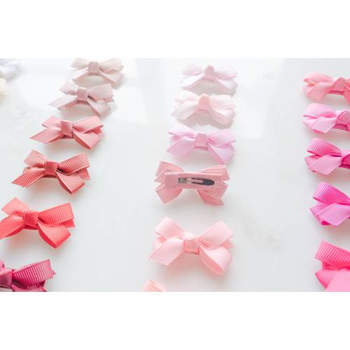 MINI bow snap clips, baby girl hair clips, girl hair accessory, toddler hair clip, fringe clip, hair clips, baby barrette