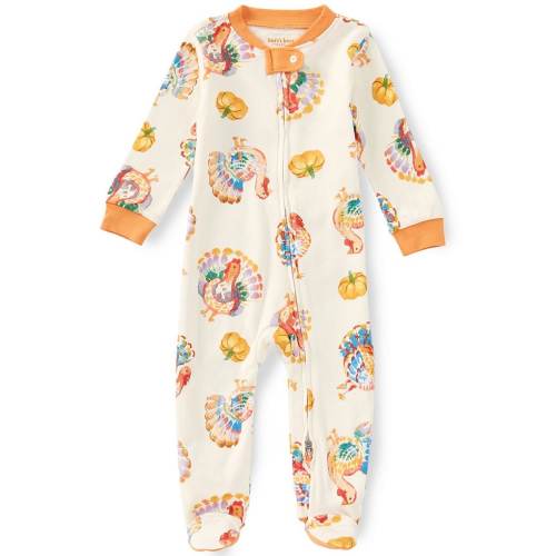 Burt's Bees Baby Long Sleeve Turkey Day Sleep & Play Footed Coverall