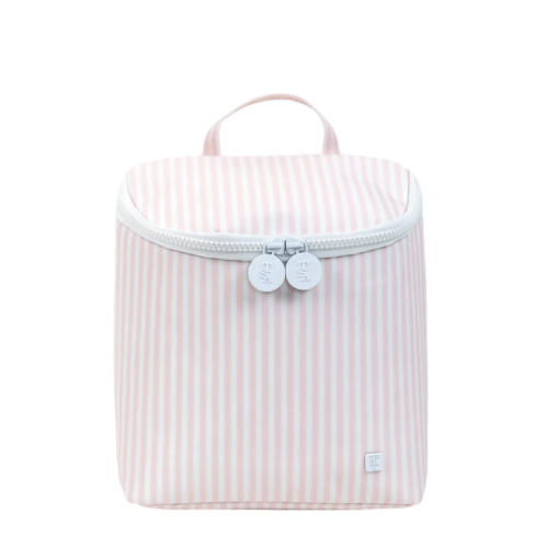 TRVL Pink Pimlico Stripe Take Away Insulated Bottle Bag