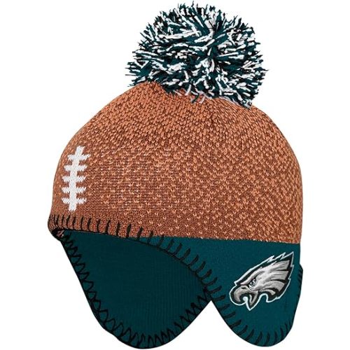Infant NFL Football Head Knit Hat with Pom