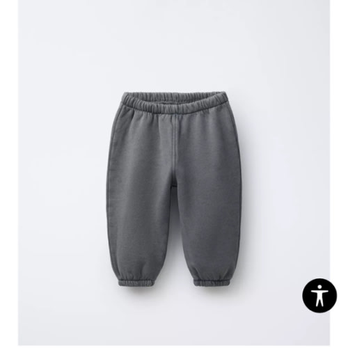 WASHED EFFECT JOGGER PANTS WITH LABEL - Anthracite grey | ZARA United States