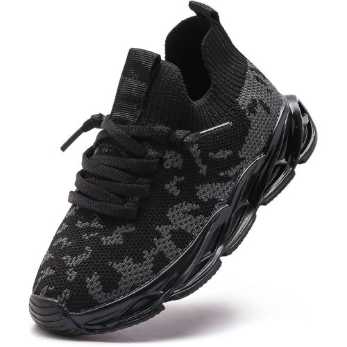 DADAWEN Boys Girls Sneakers Kids Lightweight Breathable Tennis Shoes Strap Running Athletic Shoes for Toddler/Little Kid/Big Kid
