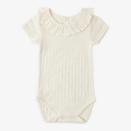 Ruffle Collar Bodysuit Ivory