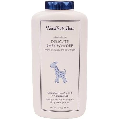 Noodle & Boo Delicate Baby Powder with Pure Cornstarch and Aloe, Talc Free
