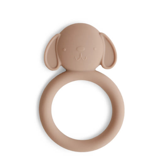 Mushie Baby Silicone Dog Teether