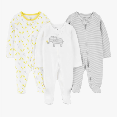 0-3m Simple Joys by Carter's Baby 3-Pack Neutral Sleep and Play