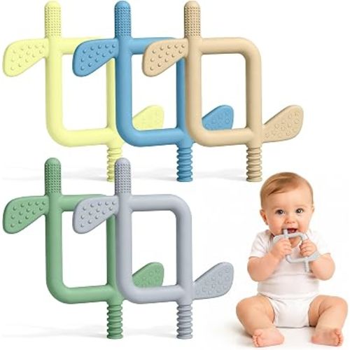 Baby Teether Relief Stick Silicone Chew Toys for Babies 0-24 Months