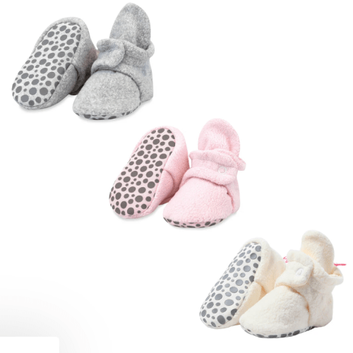 Cozie Fleece Gripper Baby Bootie 3 Pack – Zutano