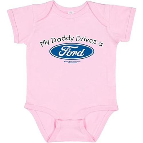 My Daddy Drives a Ford Cars and Trucks Baby Creeper Boys Girls Infant Bodysuit