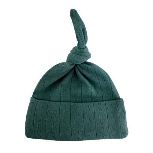 Pine / Organic Pointelle Beanie