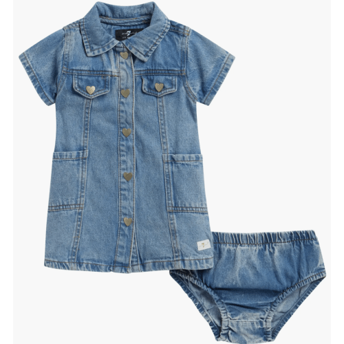 Denim Dress & Bloomers Set