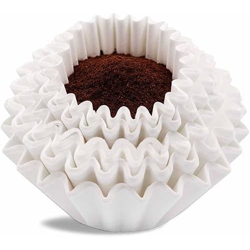 Coffee Filters 8-12 Cup, 7.875 inch x 3.25 inch, 200 Count Basket Coffee Filters, White Disposable 8 to 12 Cup Coffee Filter Paper