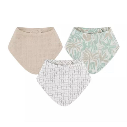 Cove Beach Life Muslin Bibs, 3 Pack - Ages 0-3