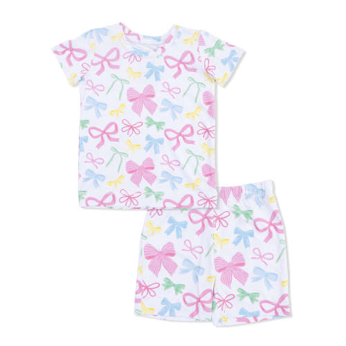 Short Loungewear Set, Sweet Bows