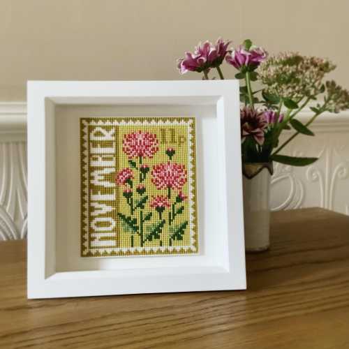 November Birth Month Stamp Counted Cross Stitch Kit