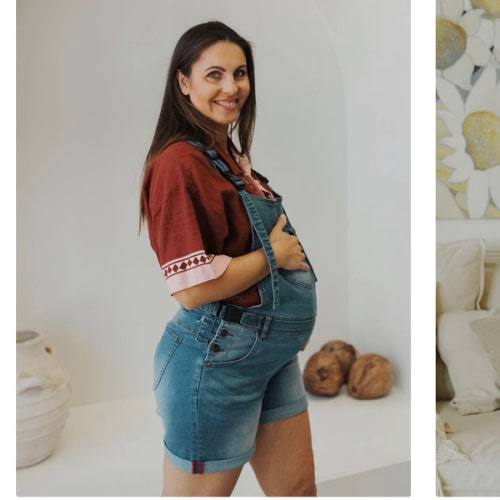 the classic shortie mumsie baby carrier overalls – the mumsie