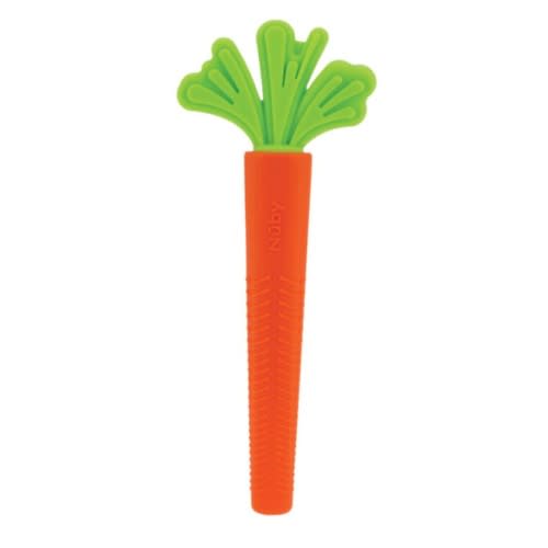 Silicone Carrot Tube Teether